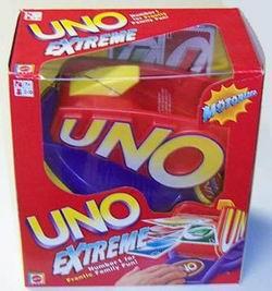 Mattel V9364 - Mattel Spiele - UNO Extreme mit Zufallsschleuder,  Kartenspiel ab 7 Jahren: : Spielzeug