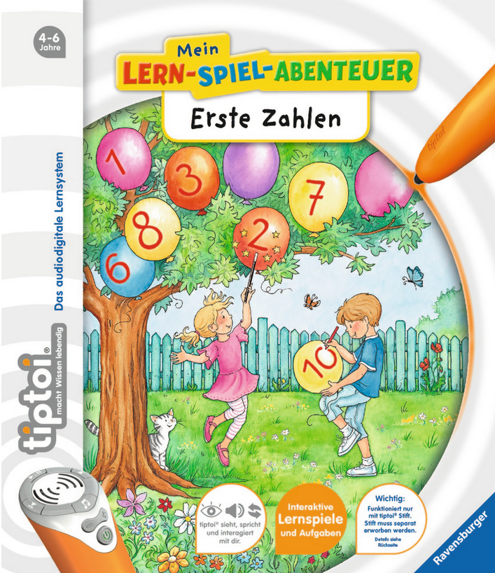 Ravensburger TipToi Starterset Erste Zahlen mit Stift+Tasche