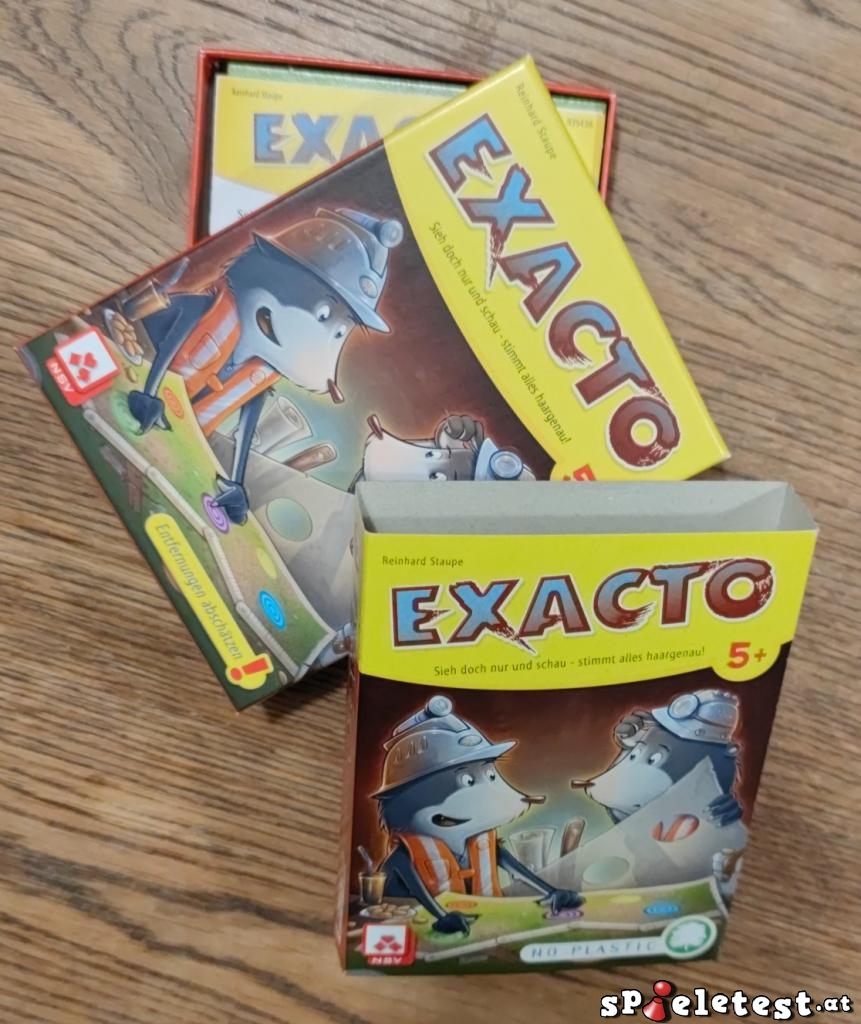 NSV EXACTO – Kinderspiel Ab 5 Jahren, 2-6 Spieler, 15 Min., 100% Plastikfrei, Schult Das Augenmaß