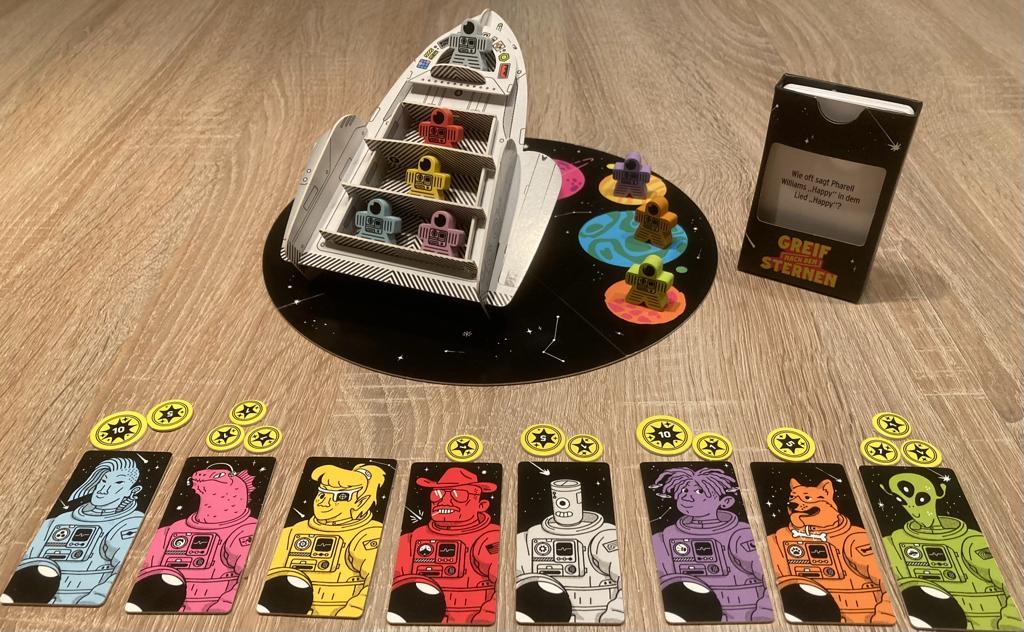 Shoot For The Stars – Familien-Brettspiel Mit Raketenantrieb, Für Kinder Ab 10 Jahren & Erwachsene, Quizspiel Mit Zahlenfragen